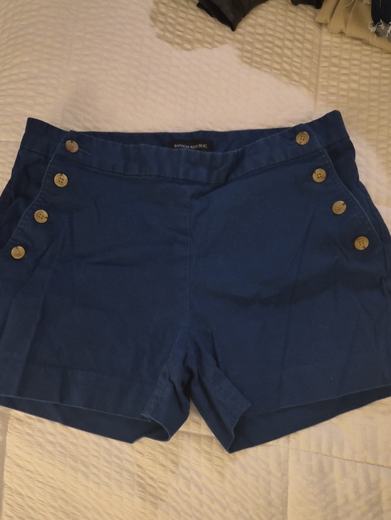 Banana Republic Pants - Banana Republic Blue Button-Detail Women's Shorts sz 6